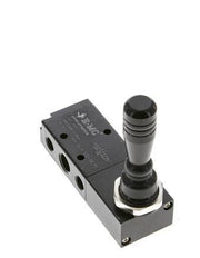 5/3 G1/4'' (G1/8'') Pressure Center Hand Lever Valve 0-8bar/0-112psi E.MC