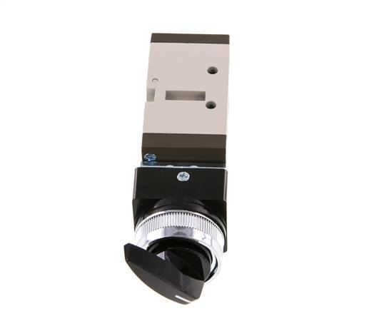 5/2 G1/4'' (G1/8'') Rotary Switch Valve Black 0-8bar/0-112psi YPC