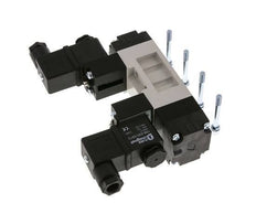5/3 ISO 5599-1 Exhaust Center Solenoid Valve 24V DC 2-10bar/28-140psi YPC