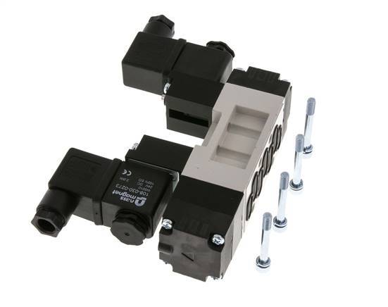5/3 ISO 5599-1 Exhaust Center Solenoid Valve 24V DC 2-10bar/28-140psi YPC