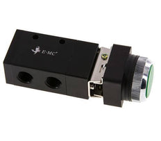3/2 G1/4'' Universal Push Button Valve Green 0-8bar/0-112psi E.MC