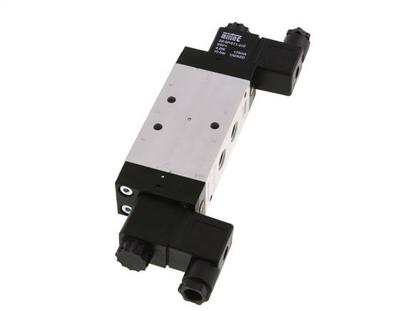 5/3 G1/4'' Exhaust Center Solenoid Valve 24V AC 3-10bar/42-140psi Airtec