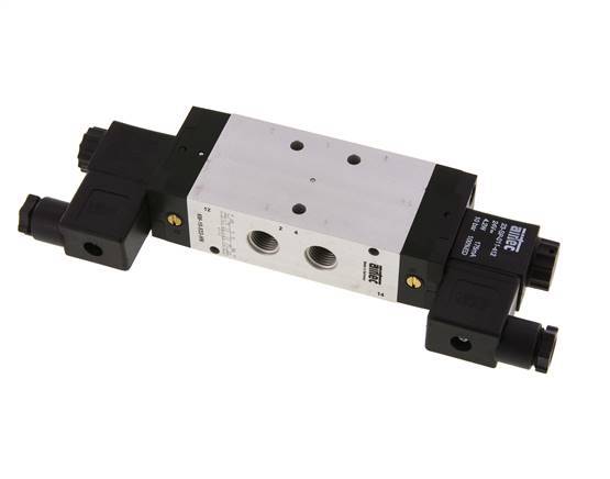 5/3 G1/4'' Exhaust Center Solenoid Valve 24V AC 3-10bar/42-140psi Airtec