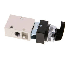 3/2 G1/4'' Rotary Switch Valve Black 0-8bar/0-112psi YPC