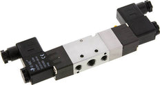 5/3 G1/4'' (G1/8'') Center Closed Solenoid Valve 24V AC 1.5-8bar/21.0-112psi E.MC