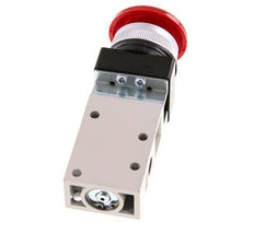 3/2 G1/8'' Palm Button Valve Red 0-8bar/0-112psi YPC