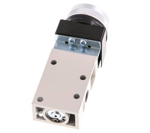 3/2 G1/8'' Push Button Valve Black 0-8bar/0-112psi YPC