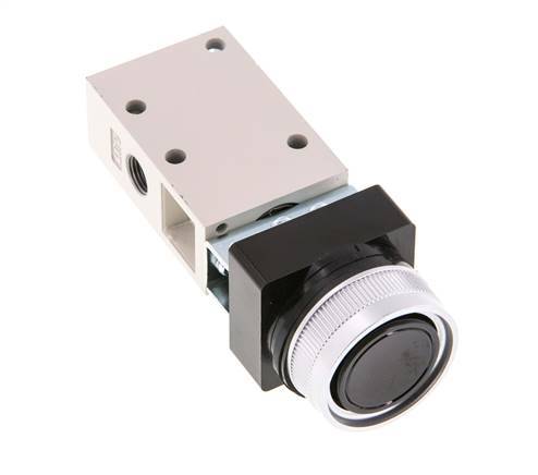 3/2 G1/8'' Push Button Valve Black 0-8bar/0-112psi YPC