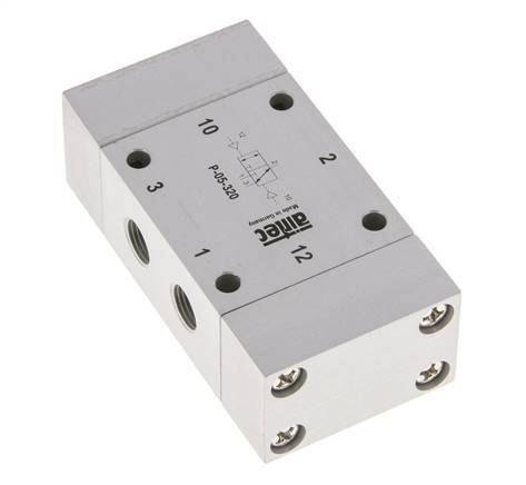 3/2 G1/8'' Bistable Air Pilot Valve 0-10bar/0-140psi Airtec