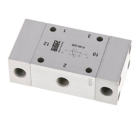 3/2 G1/8'' Bistable Air Pilot Valve 0-10bar/0-140psi Airtec