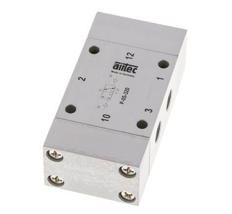 3/2 G1/8'' Bistable Air Pilot Valve 0-10bar/0-140psi Airtec