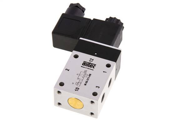 3/2 G1/8'' NO Solenoid Valve 24V DC 3-10bar/42-140psi Airtec
