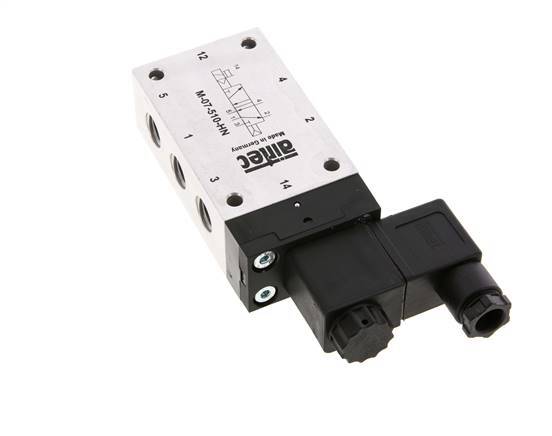 5/2 G1/4'' Solenoid Valve 24V DC 1.5-10bar/21.0-140psi Airtec