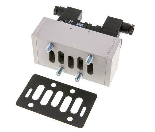 5/2 ISO 5599-3 Bistable Solenoid Valve 24V DC 2-10bar/28-140psi Airtec
