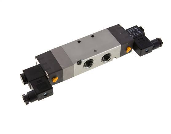 5/3 G1/2'' Pressure Center Solenoid Valve 24V DC 1.5-8bar/21.0-112psi E.MC