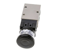 3/2 G1/4'' Palm Button Valve Black 0-8bar/0-112psi YPC