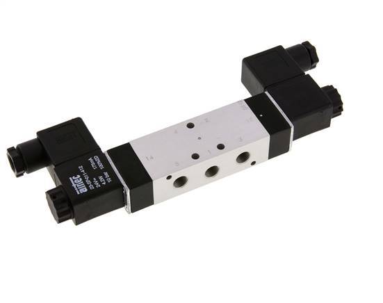 5/3 G1/8'' Center Closed Solenoid Valve 230V AC 3-10bar/42-140psi Airtec