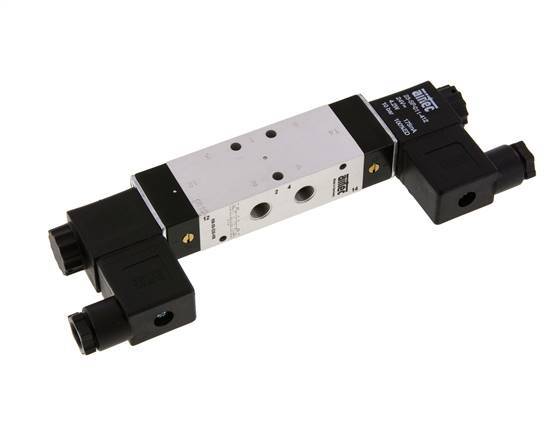 5/3 G1/8'' Center Closed Solenoid Valve 230V AC 3-10bar/42-140psi Airtec