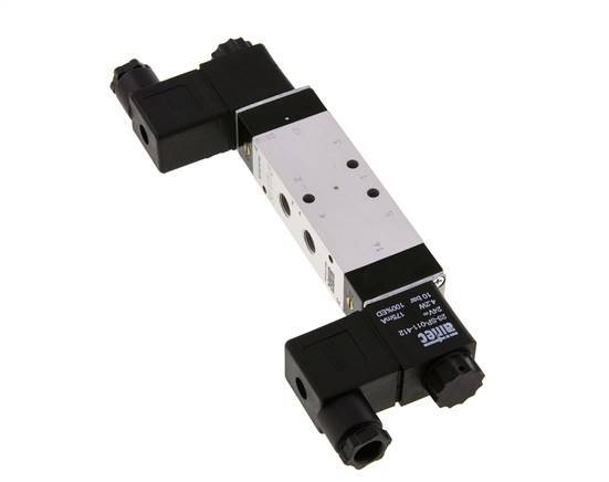 5/3 G1/8'' Center Closed Solenoid Valve 230V AC 3-10bar/42-140psi Airtec