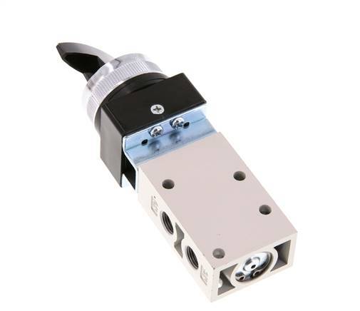 3/2 G1/8'' Rotary Switch Valve Black 0-8bar/0-112psi YPC