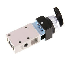 3/2 G1/8'' Rotary Switch Valve Black 0-8bar/0-112psi YPC