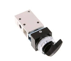 3/2 G1/8'' Rotary Switch Valve Black 0-8bar/0-112psi YPC