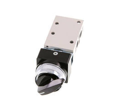 3/2 G1/8'' Rotary Switch Valve Black 0-8bar/0-112psi YPC