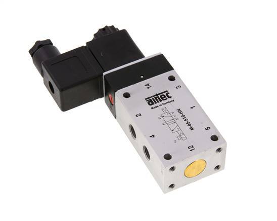5/2 G1/8'' Solenoid Valve 230V AC 2-10bar/28-140psi Airtec