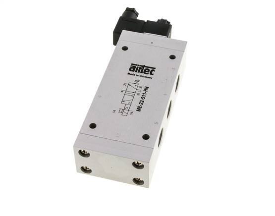 5/2 G1/2'' (G1/8'') Solenoid Valve External Pilot 230V AC 0-10bar/0-140psi Airtec
