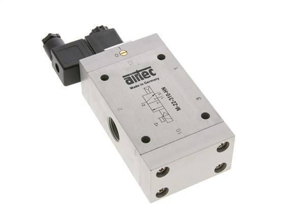 3/2 G1/2'' NO Solenoid Valve 230V AC 1-10bar/14-140psi Airtec