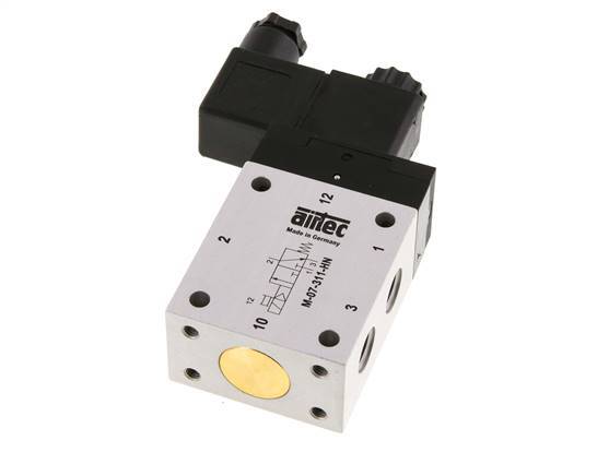 3/2 G1/4'' NC Solenoid Valve 230V AC 2.5-10bar/35.0-140psi Airtec
