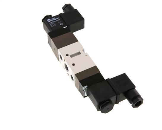 5/3 G1/4'' (G1/8'') Exhaust Center Solenoid Valve 230V AC 2-10bar/28-140psi YPC