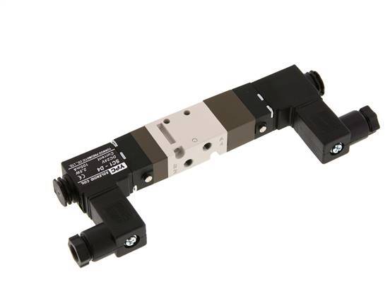 5/3 M5 Exhaust Center Solenoid Valve 24V DC 2-10bar/28-140psi YPC