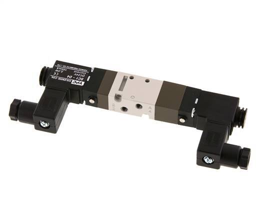 5/3 M5 Exhaust Center Solenoid Valve 24V DC 2-10bar/28-140psi YPC