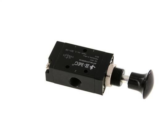 3/2 G1/8'' Axial Hand Lever Valve Detent 0-8bar/0-112psi E.MC