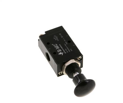 3/2 G1/8'' Axial Hand Lever Valve Detent 0-8bar/0-112psi E.MC