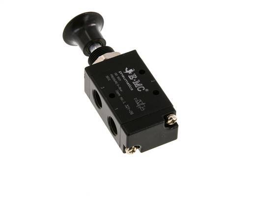 3/2 G1/8'' Axial Hand Lever Valve Detent 0-8bar/0-112psi E.MC