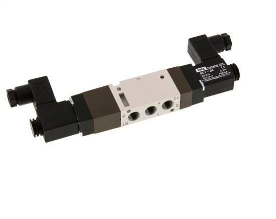 5/3 G1/8'' Center Closed Solenoid Valve 24V DC 2-10bar/28-140psi YPC