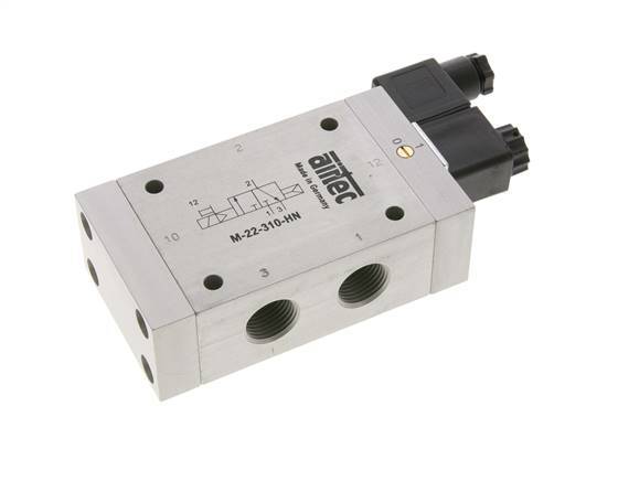 3/2 G1/2'' NC Solenoid Valve 115V AC 1-10bar/14-140psi Airtec