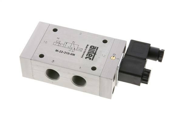 3/2 G1/2'' NC Solenoid Valve 115V AC 1-10bar/14-140psi Airtec