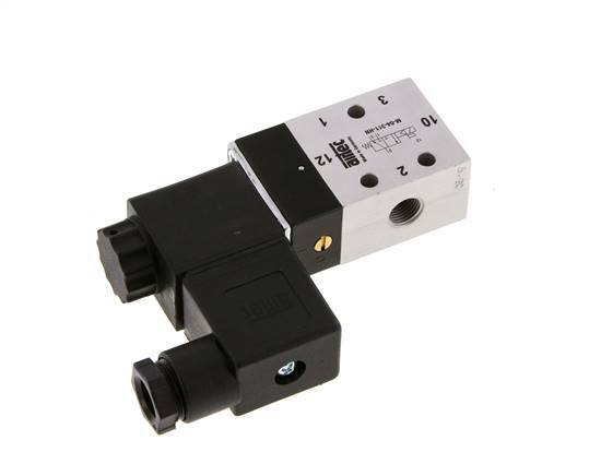 3/2 G1/8'' NC Solenoid Valve 12V DC 2.5-10bar/35.0-140psi Airtec