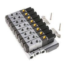 G1/8'' 8x Pneumatic Valve Terminal 24V DC 1.5-8bar/21.0-112psi Multi-pole E.MC
