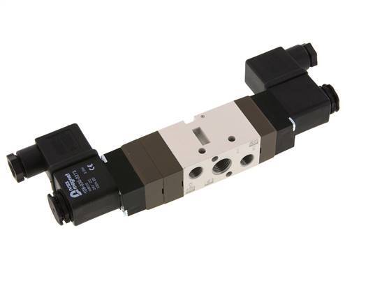 5/3 G1/4'' (G1/8'') Pressure Center Solenoid Valve 230V AC 2-10bar/28-140psi YPC
