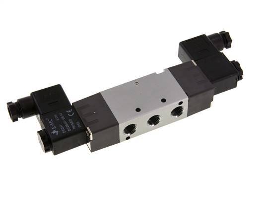 5/2 G1/4'' Bistable Solenoid Valve 24V AC 1.5-8bar/21.0-112psi E.MC