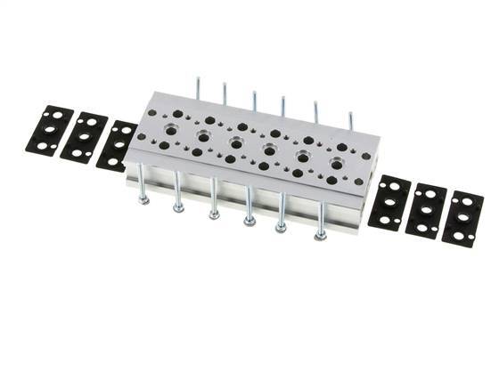 Manifold 6-Station YPC SF1000 5/2 5/3-way