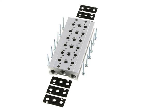 Manifold 6-Station YPC SF1000 5/2 5/3-way