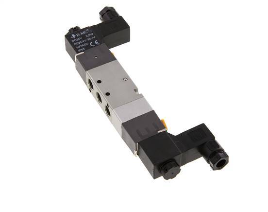 5/3 G1/8'' Center Closed Solenoid Valve 230V AC 1.5-8bar/21.0-112psi E.MC