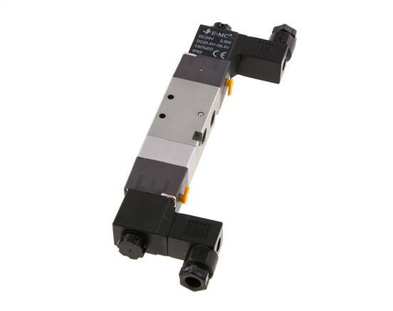 5/3 G1/8'' Center Closed Solenoid Valve 230V AC 1.5-8bar/21.0-112psi E.MC