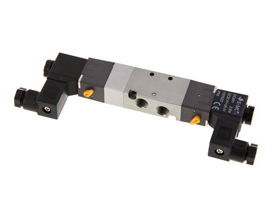 5/3 G1/8'' Center Closed Solenoid Valve 230V AC 1.5-8bar/21.0-112psi E.MC
