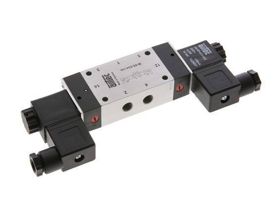 5/3 G1/8'' Pressure Center Solenoid Valve 24V AC 3-8bar/42-112psi Airtec